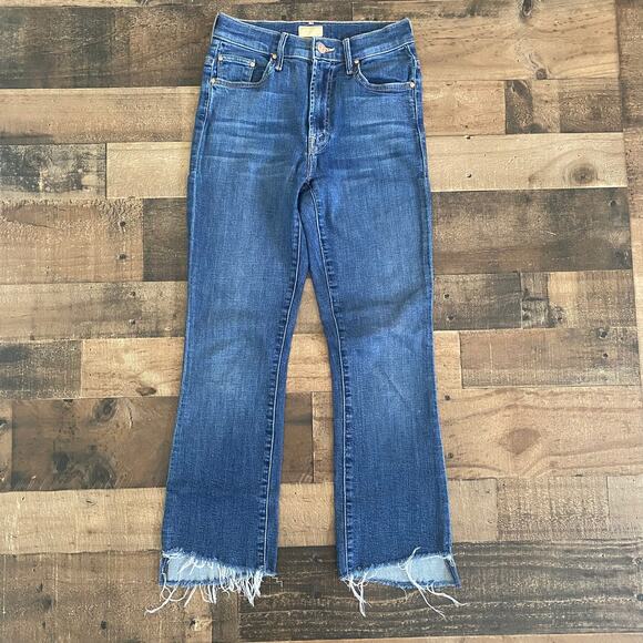 Mother The Insider Crop Step Fray in Girl Crush Size 25 - Picture 1 of 4